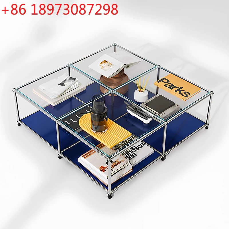 

Средневековый журнальный столик из нержавеющей стали, диван, край столика, простой передвижной столик для гостиной