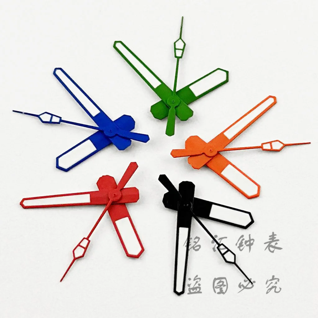 NH35 Hand Green Red Silver Gold Blue Orange Watches Needles Luminous For NH35 NH36 4R36 7S36 7002 7009 Movement Watches Pointers