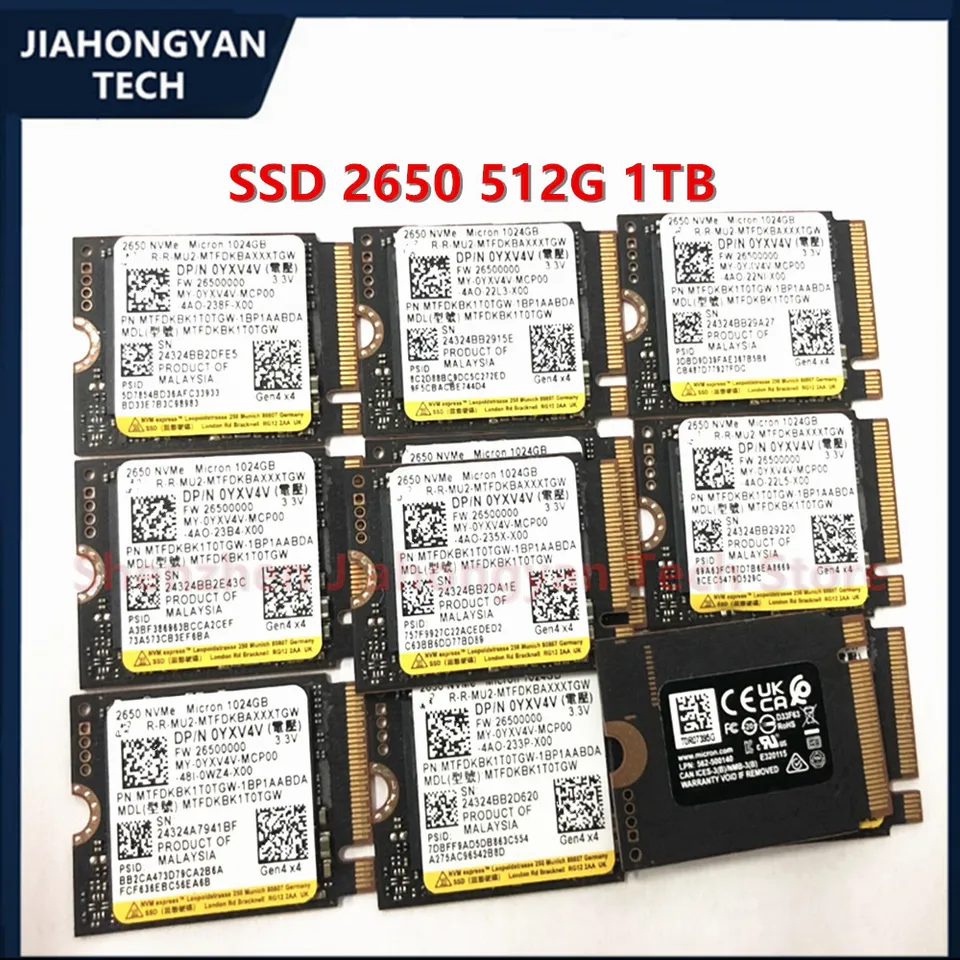Original SSD For Micron 2650 512G 1TB PCIe 4.0 M.2 2230 NVME Solid
