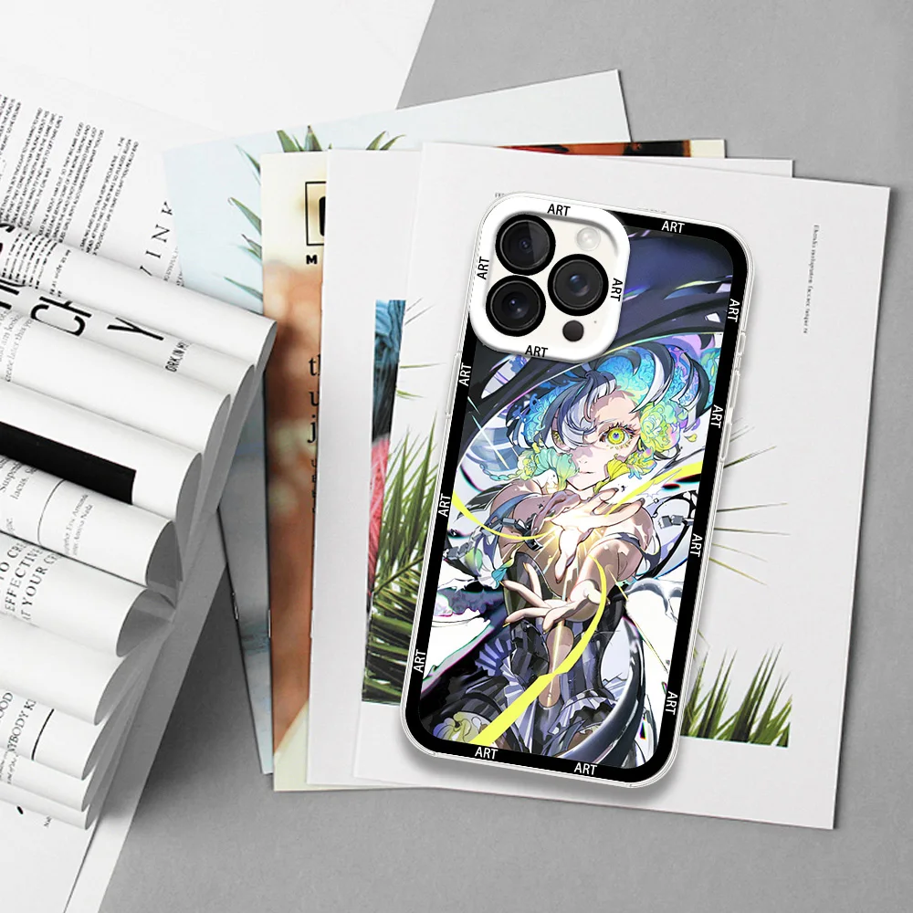 Painter Y-Yoneyama M-Mai Phone Case for Samsung S24 S23 S22 S21 A55 A54 A35 FE PLUS ULTRA Transparent Bezel Shell