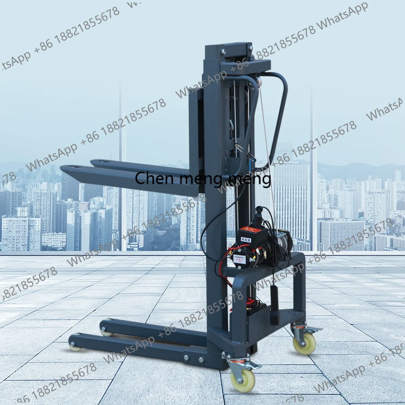 New Detachable Portable 300kg1.6m Stage Lighting Electric Lifter Small Forklift Truck for Minivan Loading and Unloading Goods
