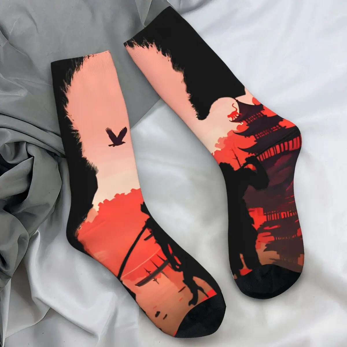 Black Myth Wukong Socks Trendy Stockings Autumn Non Slip Men Socks Soft Graphic Outdoor Sports Socks