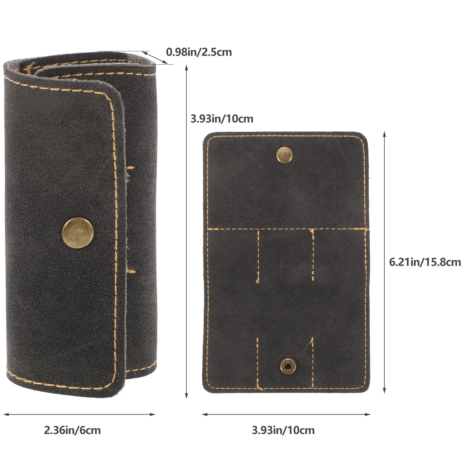 Bolsa de almacenamiento de púas de guitarra, soporte de PU duradero, estuche portátil para púas de guitarra para bajo eléctrico acústico, 2 uds.
