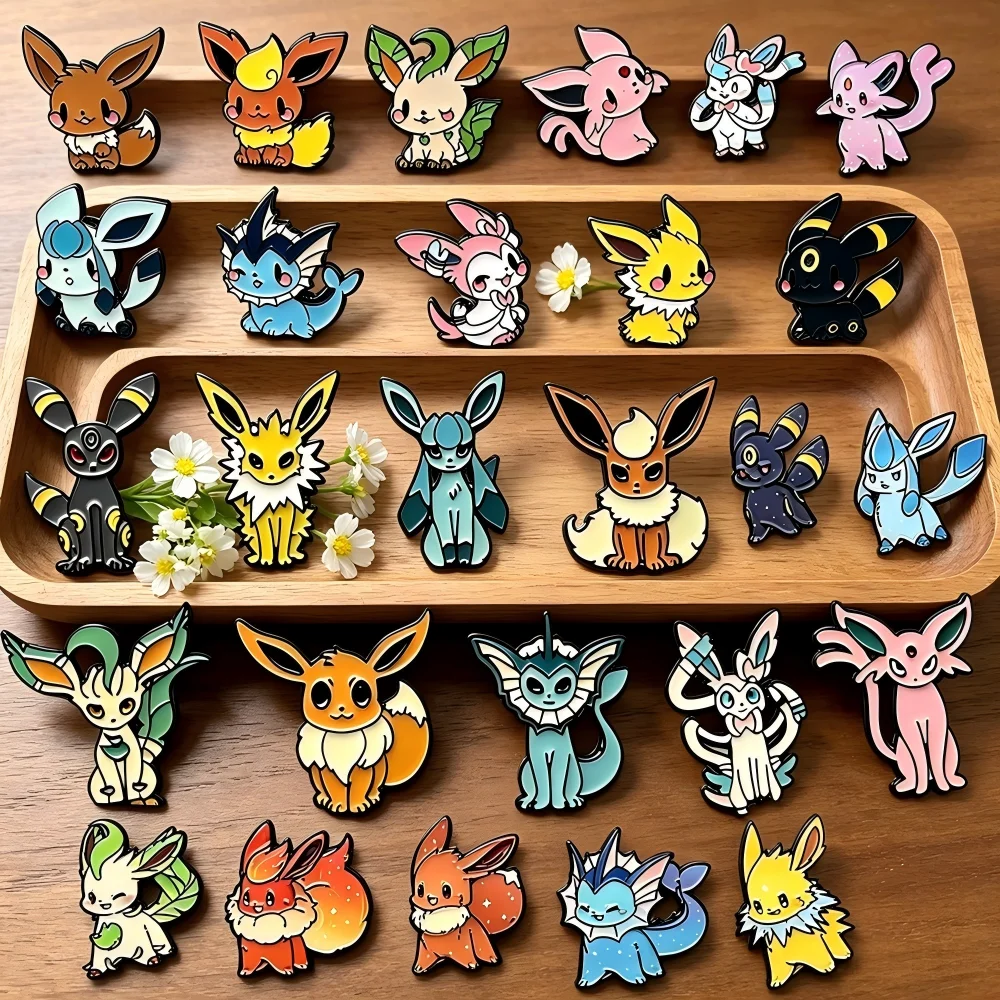 9pcs Kawaii Cartoon Elf Monster Character Brooch Badges Fashion Jewelry Bag Accessories Collectible Gift for Boys & Girls
