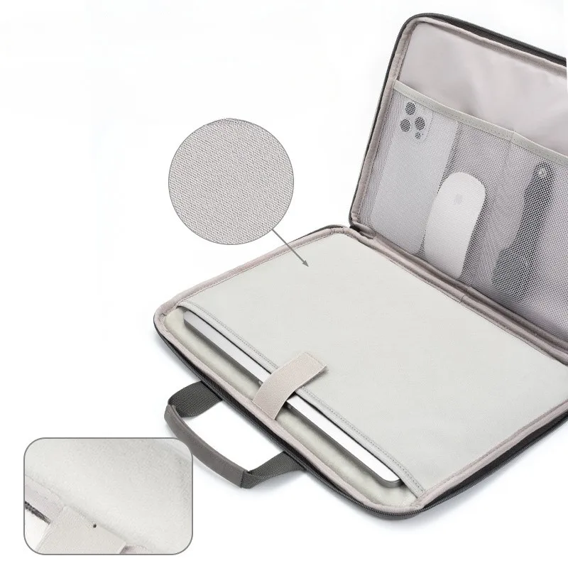 Solid Color Business Laptop Bag Tablet MacBook Air Pro 13 14 15.6 16 Inch Accessory Sleeve Case Splashproof Shockproof IPad Case