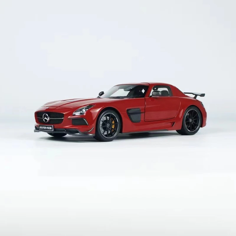 Diecast Original 1:18 Scale Benz SLS Black Series Simulation Alloy Car Model Static Display Collectible Gift Souvenir Decration