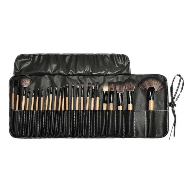Sac cadeau de 24 pièces, ensembles de pinceaux de maquillage, pinceaux cosmétiques professionnels, poudre à sourcils, fond de teint, ombres, outils de maquillage