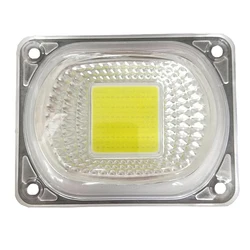 1Set Fireproof LED COB Chip Matrix With Lens Reflector For 50W Spotlight Source Outdoor Light Chip Lamp DIY Floodlight