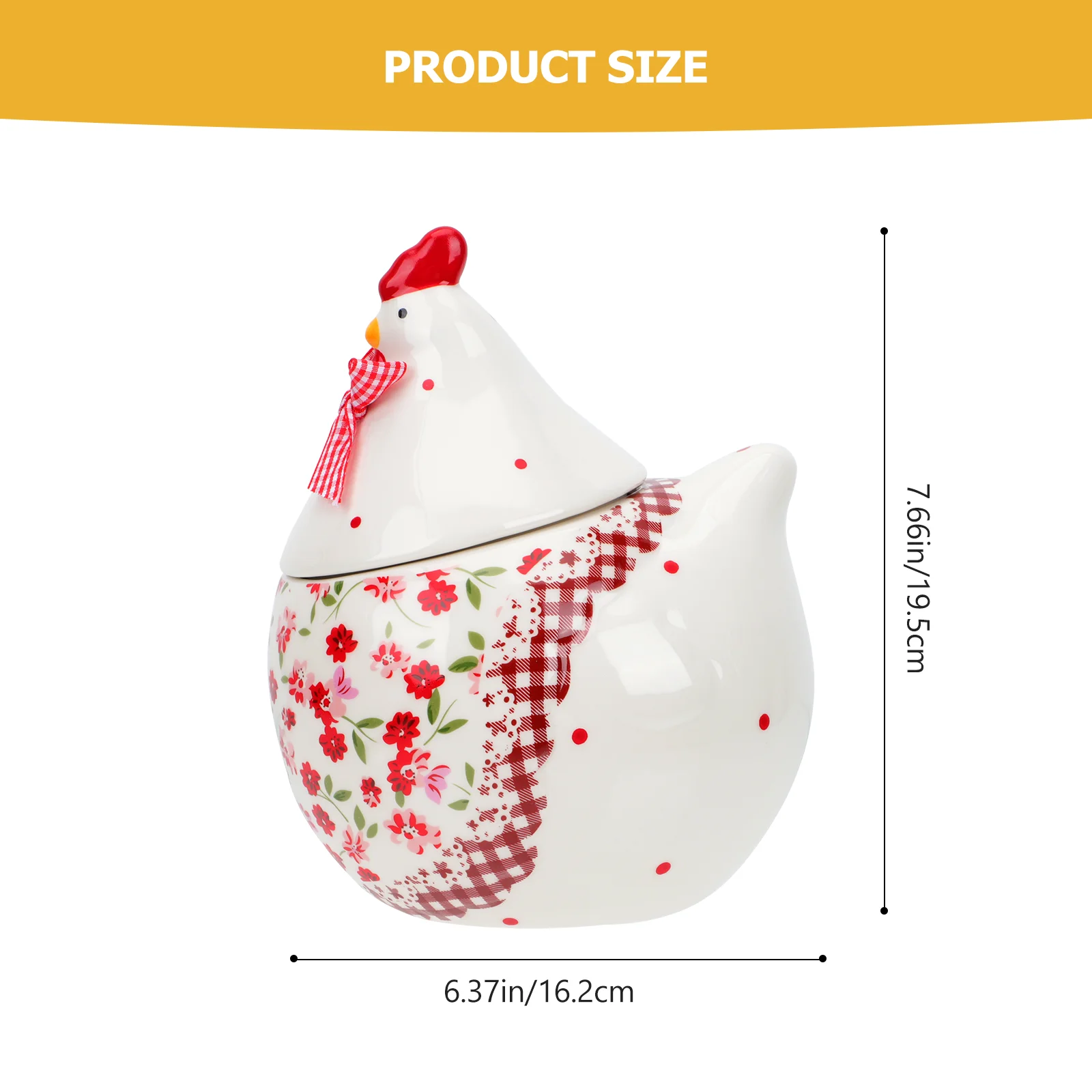 Hen Storage Jar Decorative Jewelry Desktop Adornment Ceramic Container Easter Candy Lidded Jars with Lids Airtight