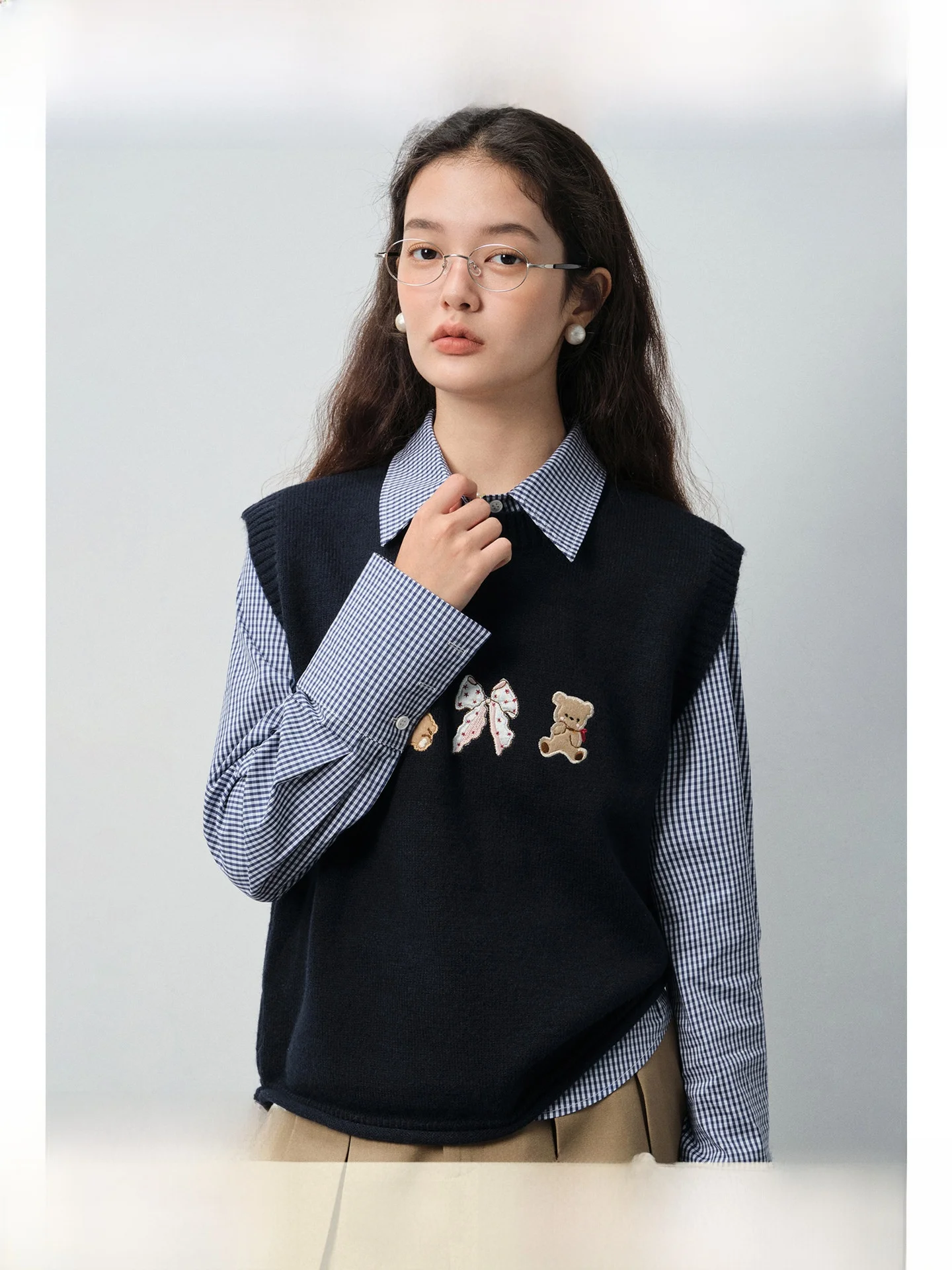 

plus Size Knitted Shirt Casual Versatile Slimming Spring New Style Micro Plump Women's Top Knot Long Sleeve T-shirt