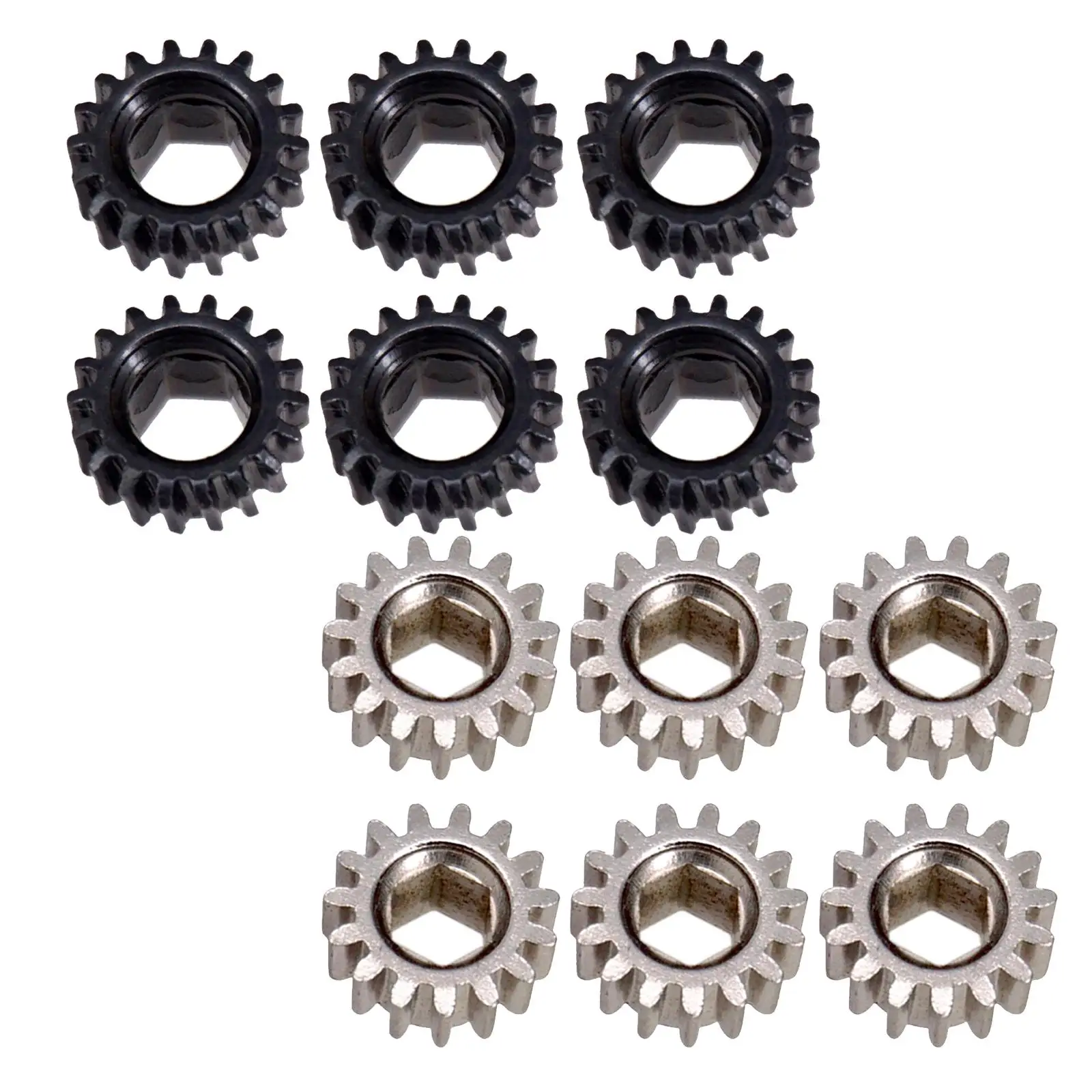 6pcs Guitar Tuning Pegs Keys Machine Heads Mount Hex Hole Gear 1:18/1:15 Ratio Open Gear Guitar Parts