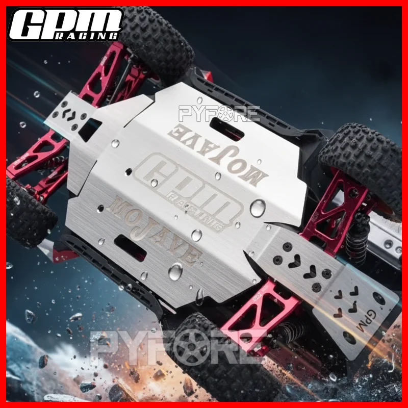 

GPM Stainless steel chassis Armor 1mm lntegrated skid Plate Anti-Collision Upgrade Parts for ARRMA 1/16 Mini Mojave
