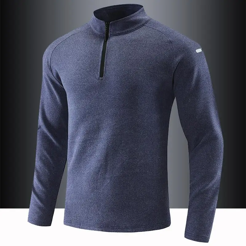 

Men's Thiened Long Sve Fce-lined Hoodie T-irt Running Fitn Spring Autumn Casual Breathable Qui-dry Polyester L...