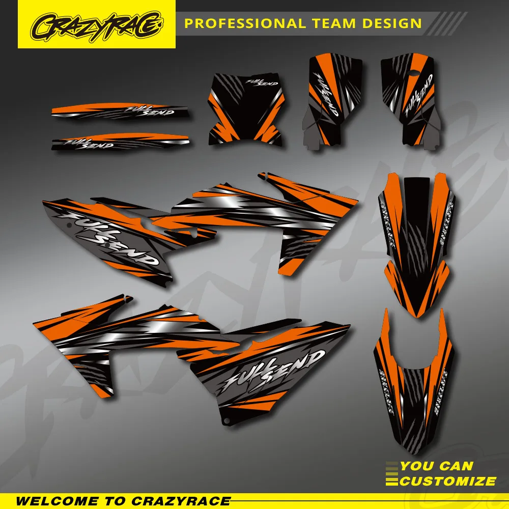 

Motorcycle Stickers Kits for KTM SX SXF 2023 2024 2025 EXC EXCF 2024 2025 2026 Backgrounds Graphics Decal Custom Number Name