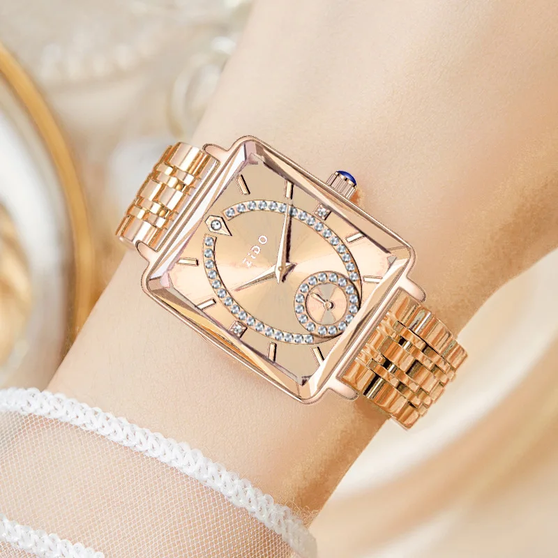 Women Watch Luxury Quartz Diamond Rose Gold Ceramics Steel Watches Waterproof Luminous Swiss Brand Ladies Wristwatches