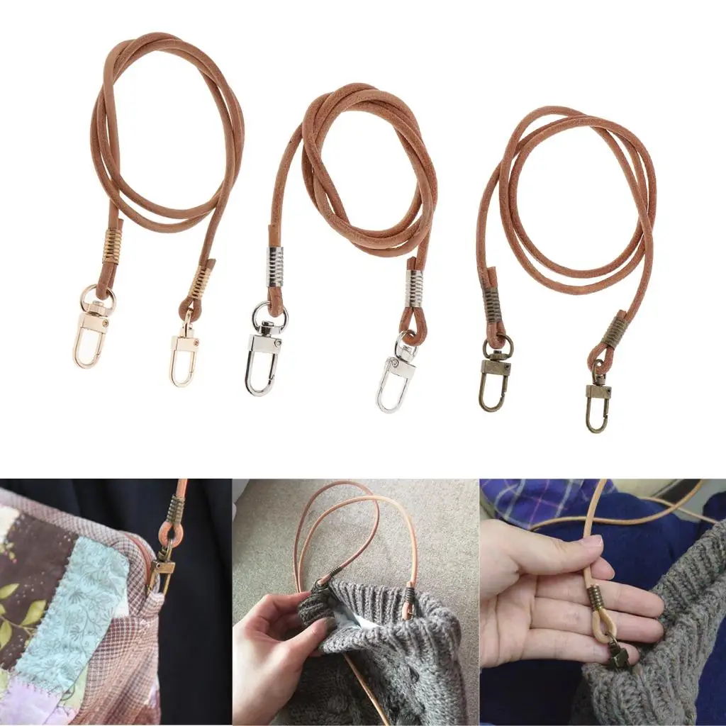 Purse Handle Handbag Strap Flexible Workmanship Vintage Buckles 3 Colors