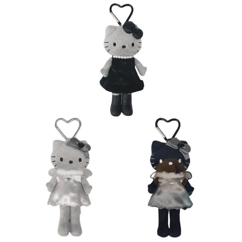 

Sanrio аниме «Hello Kitty», плюшевый брелок, кулон, милый черный котенок, кошка, животные, игрушки, кукла, брелок, кулон, мультяшный вечерние подарок для девочек