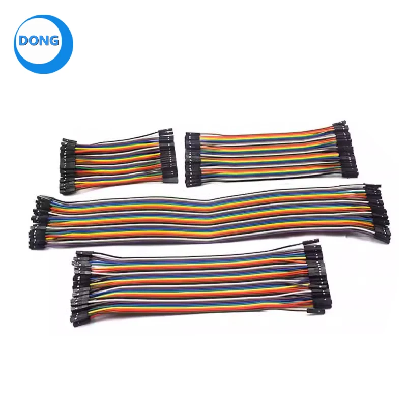 Macho para macho Breadboard Conexão Jumper Wires, Dupont Wire Cable para Arduino Prototipagem, 20cm, 40Pcs