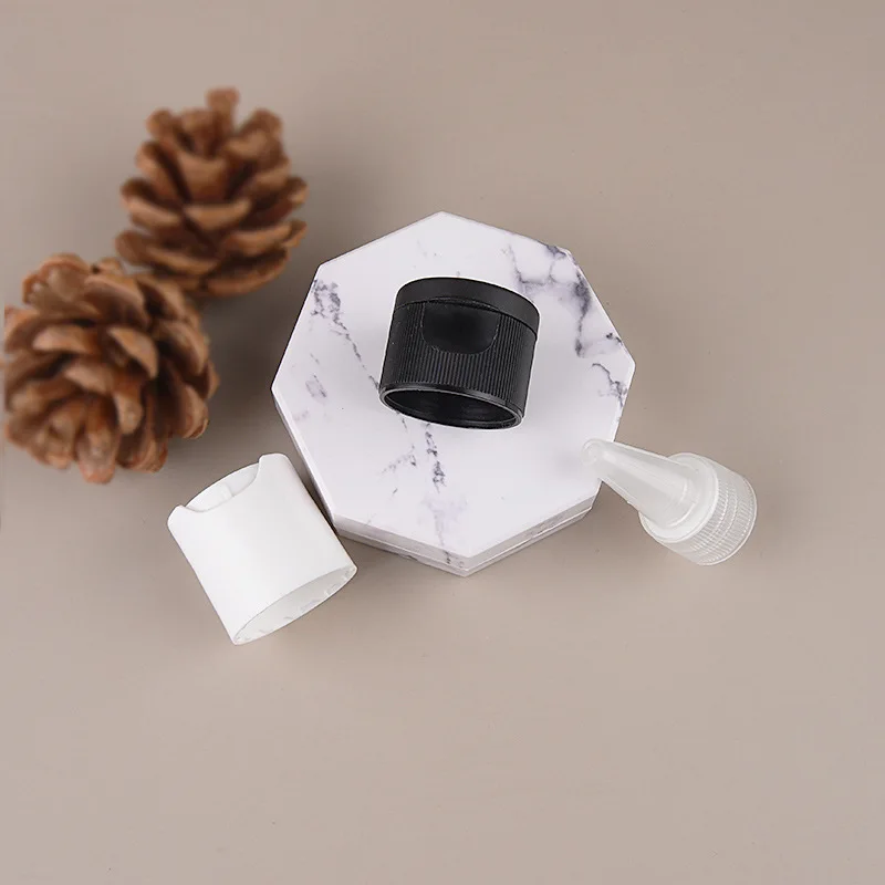 50/100/200 pz/lotto 18R Nero Flip Cover 20 Calibro 24 Denti Bottiglia di Plastica Accessori A Punta Coperchio del Naso All'ingrosso