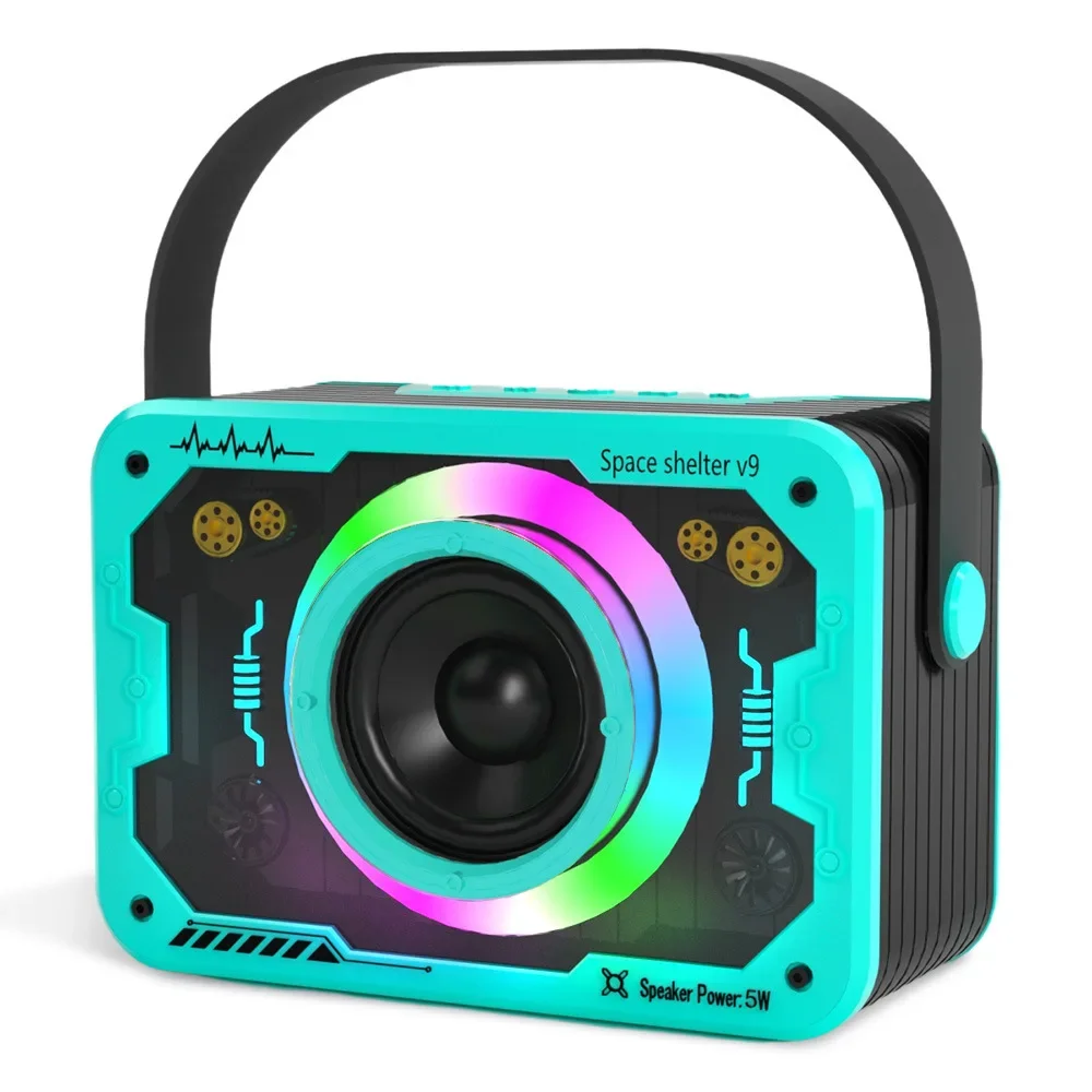 SOTAMIA Bluetooth-динамик Мини беспроводной портативный динамик сабвуфер TF-карта U диск FM-радио Hi-Fi музыка домашнее аудио с Type-C