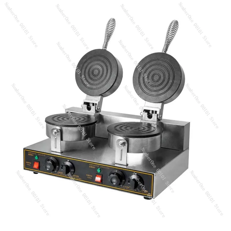 

Машина для производства яичных рулетов с двойной головкой | Коммерческая электрическая машина для решетчатых бра