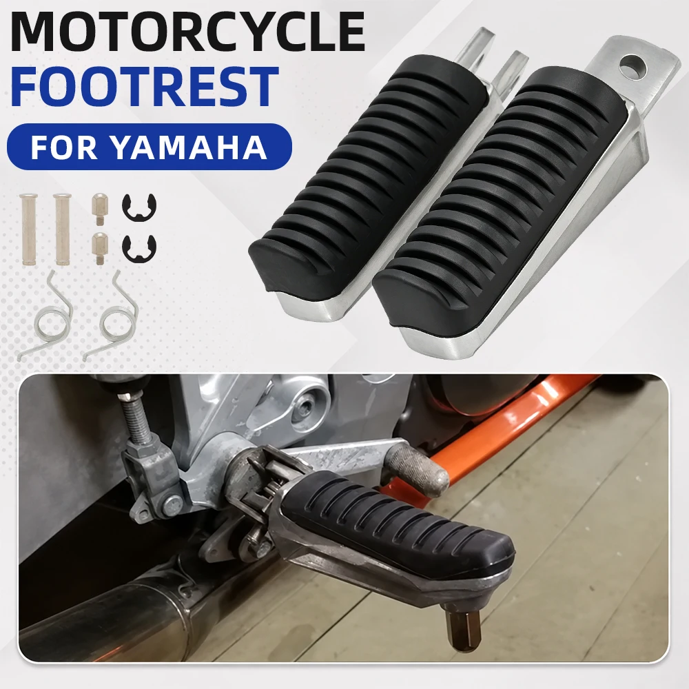 Reposapiés Delanteros para Yamaha TDR125 FZ6 FZR600 FZS600 XJ600 YZF600 MT03, Accesorios de Repuesto Duraderos para Motocicleta