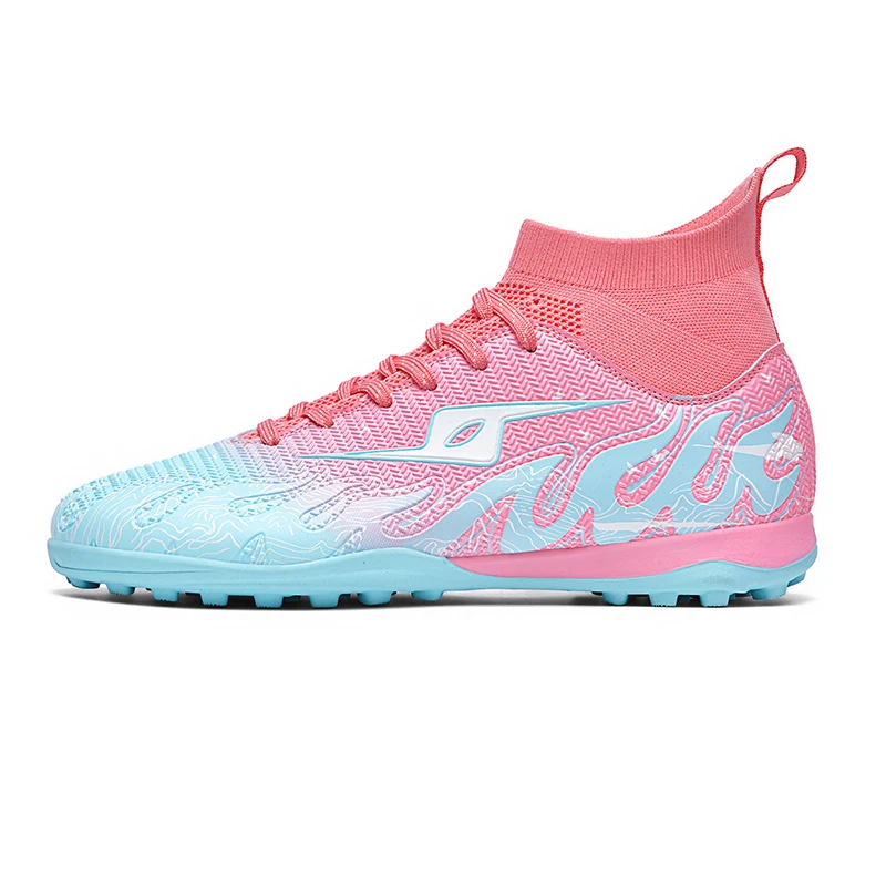 

High-top Turf Stud Football Shoes, Breathable And Anti-slip. Specially Designed For Artificial Turf, With Flexible Support