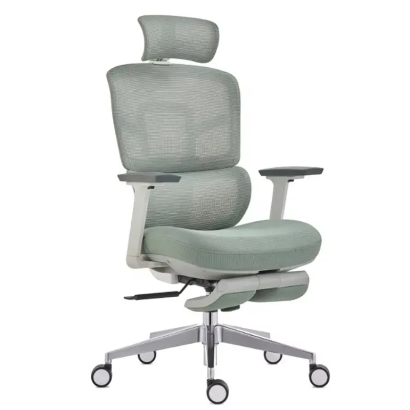 Excellent Breathability Mesh Swivel Chair With 3D Headrest and 3D Arm Reclinable Home Office Tilt-Lock Gaming Chair With Pedals