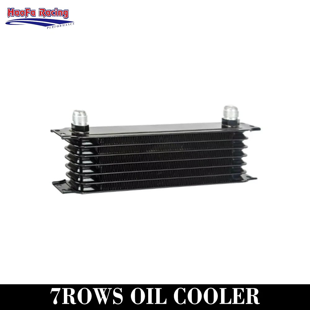 

7Rows An10-10An Universal Engine Transmission Oil Cooler 7 rows Oil Cooler Cooling Black