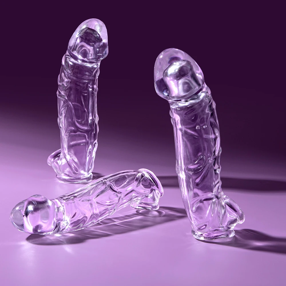 3 Sizes Reusable Condom Penis Clear Sleeve Cock Ring Penis Extender Male Penis Enlarger Durable Adult Sex Toys For Men Women view 4