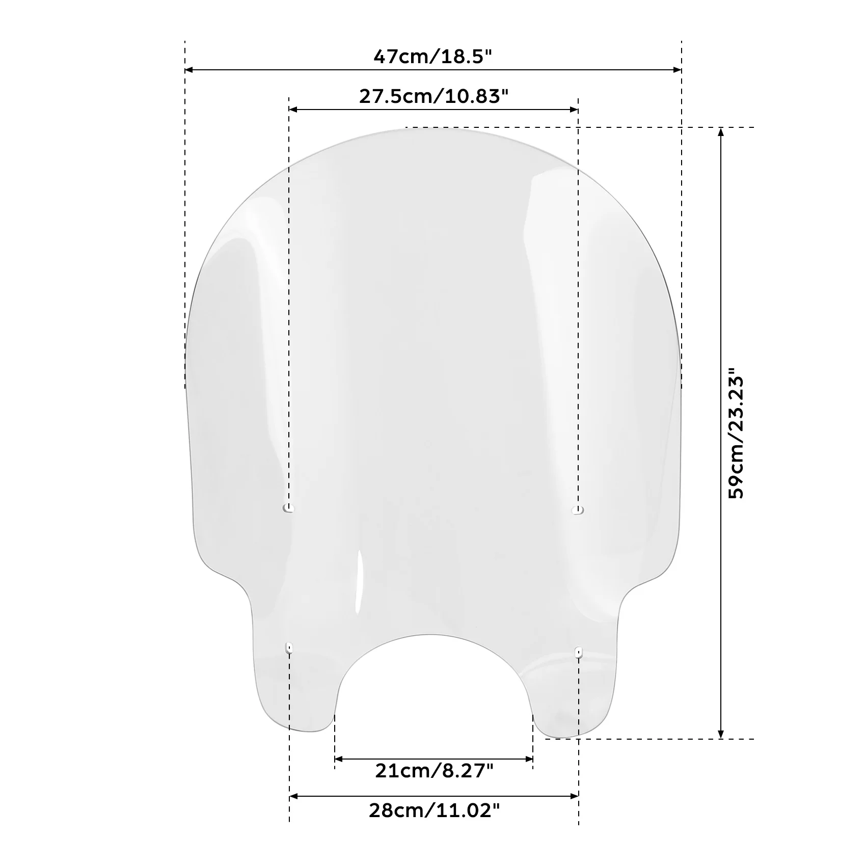 دراجة نارية واضح الزجاج الأمامي الزجاج الأمامي مع 39 مللي متر المشابك ل هارلي سبورتر XL883 1200 داينا واسعة سوبر الإنزلاق فات ستريت بوب