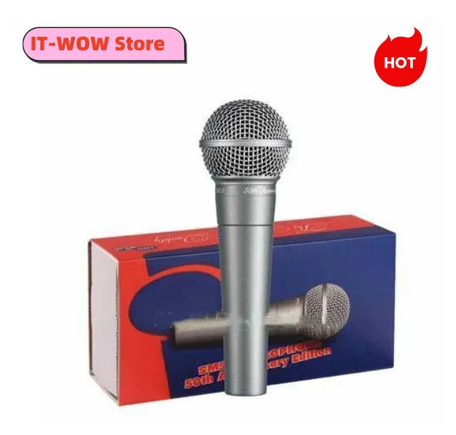 Free Shipping Top Quality Grade 58-58A Dynamic Vocal Microphone,SM Microphone,Clear Sound Microfonos With Rear Transformer