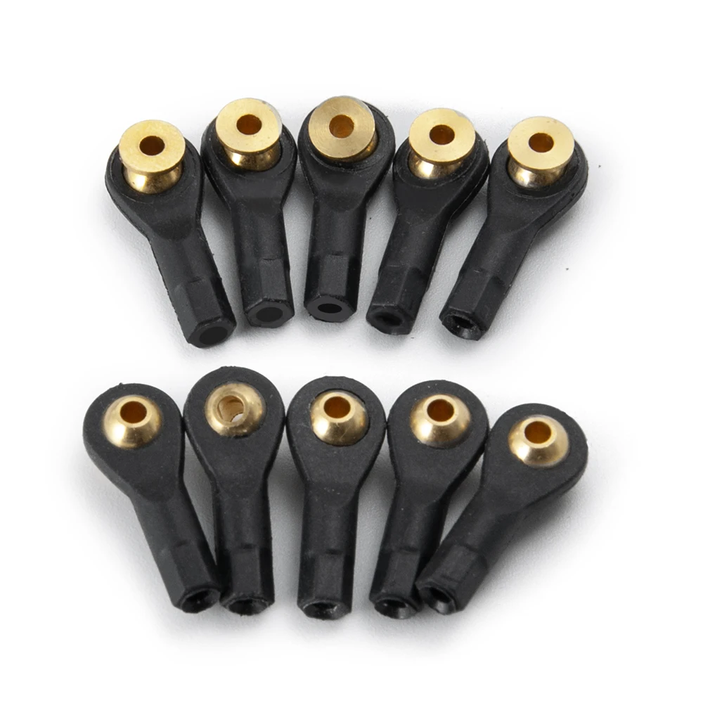 AXSPEED 10PCS M2 M3 Rod End Plastic Ball Head Holder Tie Wear Resisting Ball Joints for RC Boat Car Airplane Trucks Buggys