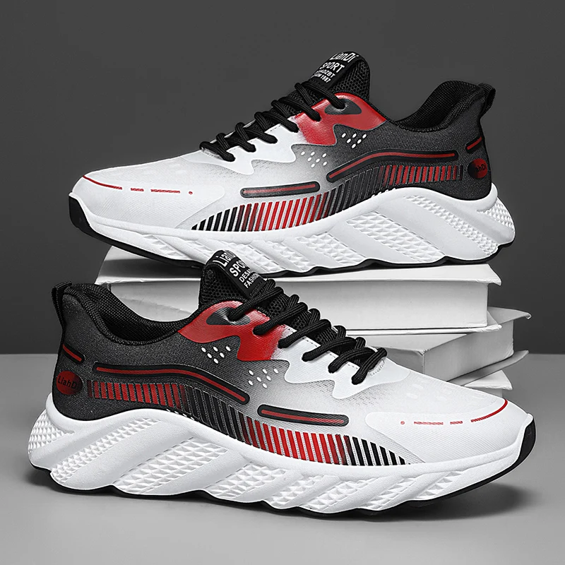 

ELUVA Running Shoes Men Sneakers Fashion Lightweight Trainers Breathable Walking Shoes Comfortable Athletic Sport Shoes for Men
