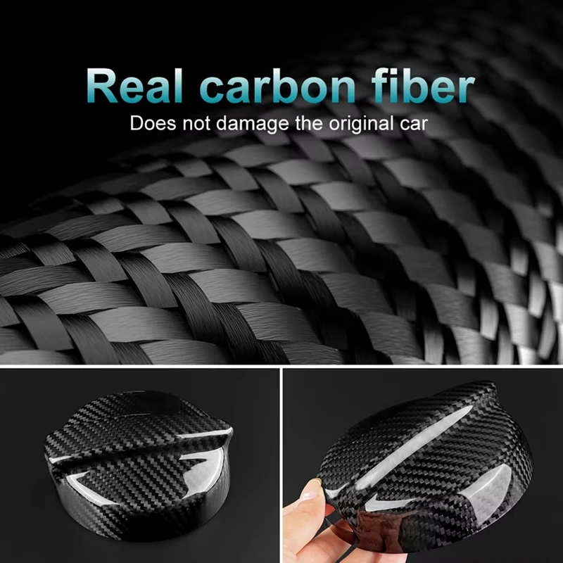 Car Fuel Tank Cap Gas Cover For Mini Cooper S R50 R53 2001-2006 Real Hard Carbon Fiber For Mini R53 R50