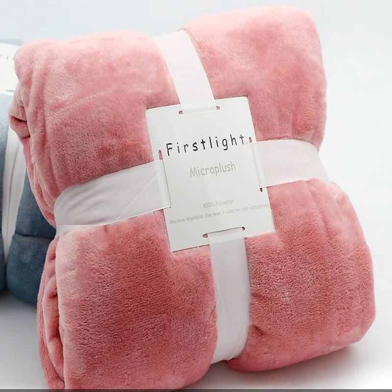 Soft Flannel Blankets Aircraft Sofa for Office Children Blanket Portable Car Travel Coverlet White  Bedding White  Throw Blanket