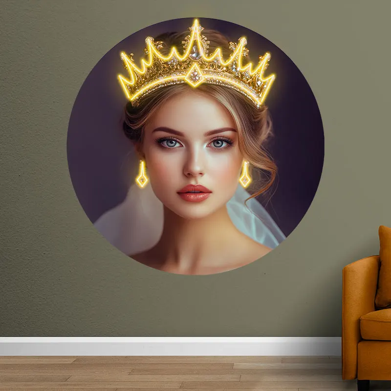 Beautiful Princess Crown Neon Sign, Elegant LED Light for Girls Room, Birthday Party & Fairytale-Themed Decor, Perfect Gift Idea