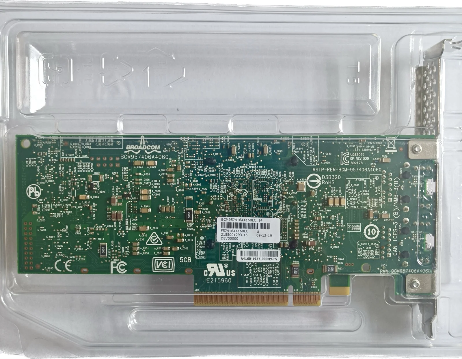 Imagem -02 - Broadcom-cartão Pcie Ethernet de Porta Dupla Bcm57416 Bcm957416a4160c P210tp