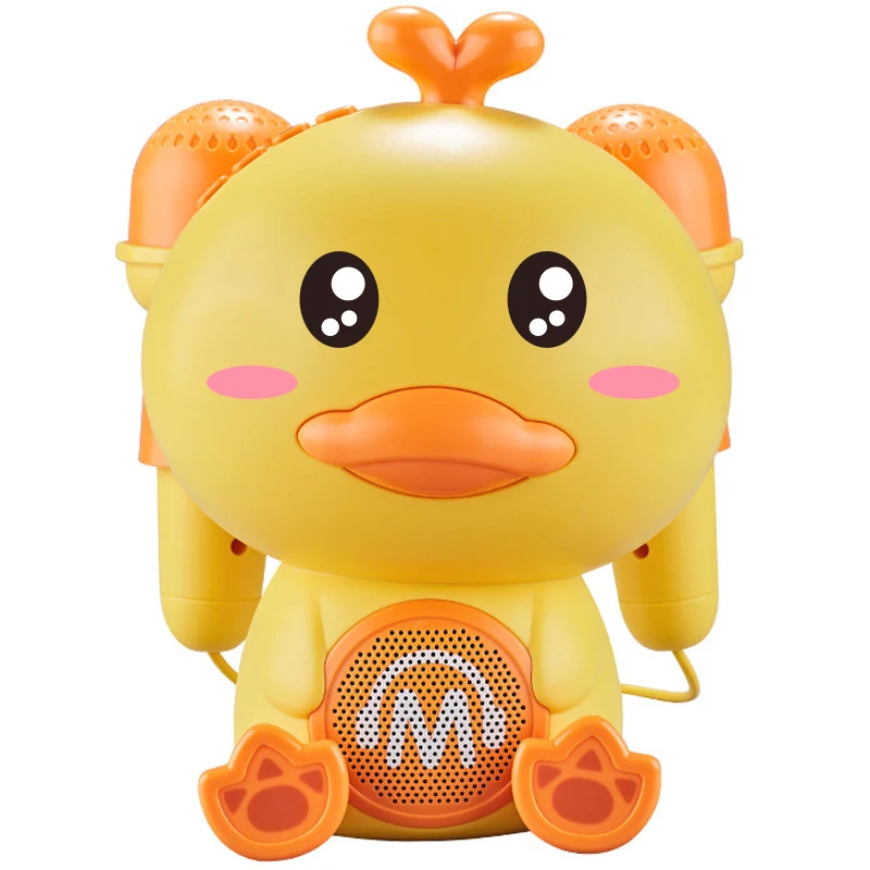 Kawaii Duck Głośnik Bluetooth Cartoon Anime Bezprzewodowy odtwarzacz muzyczny Mikrofon Przenośny komputer stacjonarny Ładowanie Zabawki edukacyjne Prezenty dla dzieci
