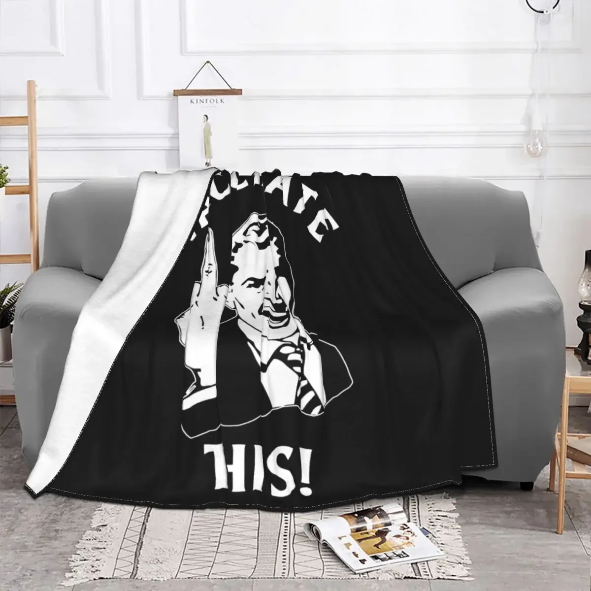 Funny Freedom Vaccinate Blanket Pro Choice Flannel Novelty Warm Throw Blanket for Bed Sofa Textile Decor