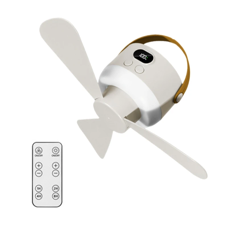 U55C Quiet USB Dormitory Fan 3-Speed Brightness ABS Blade And Energy Saving Design