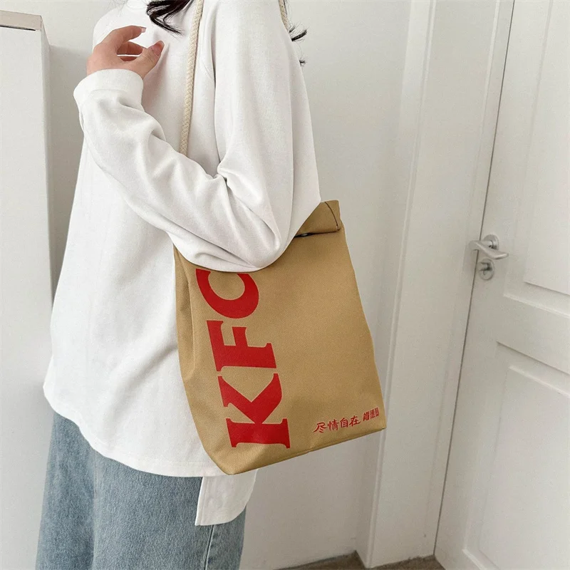 Mcdonald Backpack Wholesale Kfc School Starbucksnew Kawai Personalized Student Backpack Casual Drawstring Backpack Gift Hot