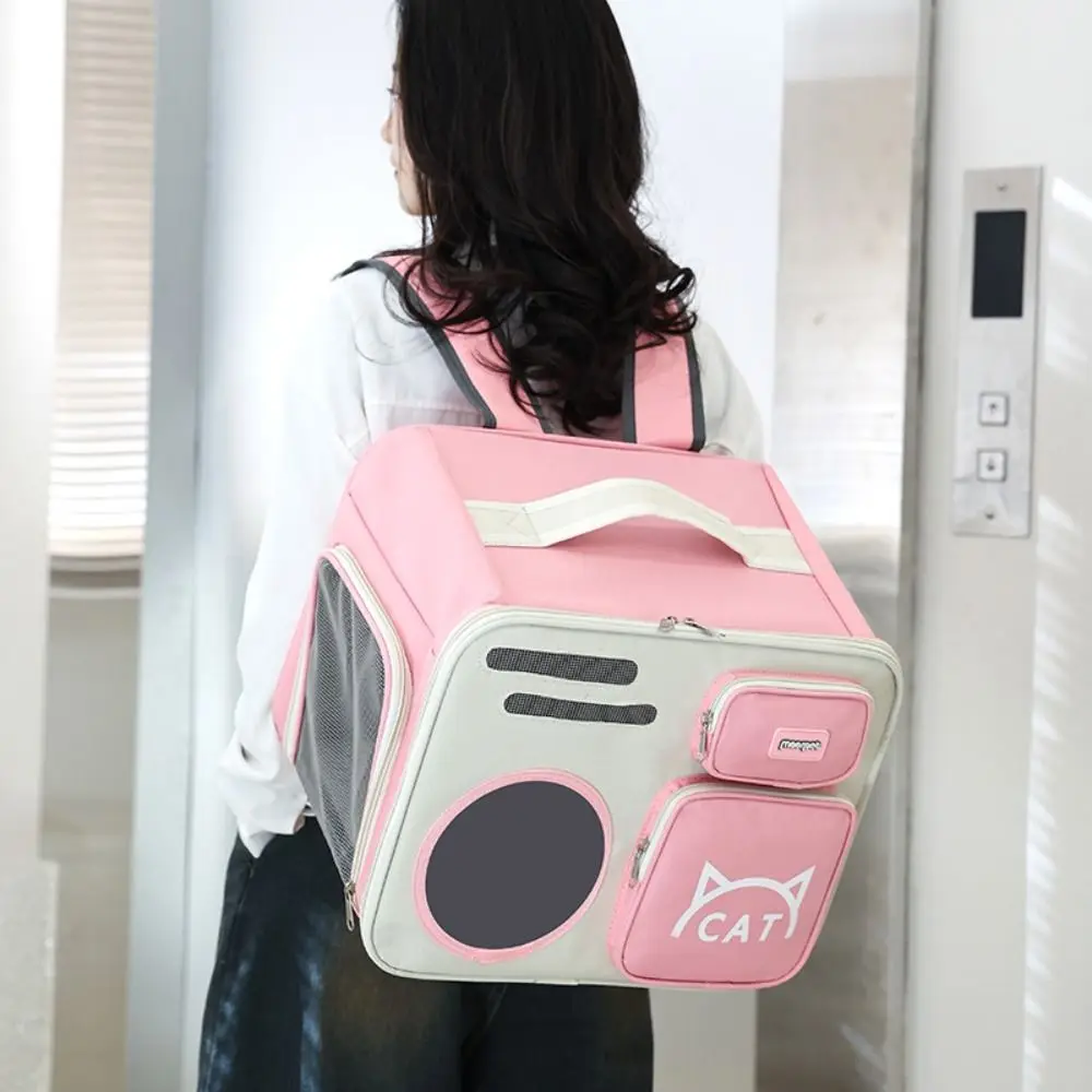 

Portable Pet Carrier Backpack Foldable Large Capacity Travel Dog Bags Comfortable Breathable Cat Carrying Bag Pet Supplies