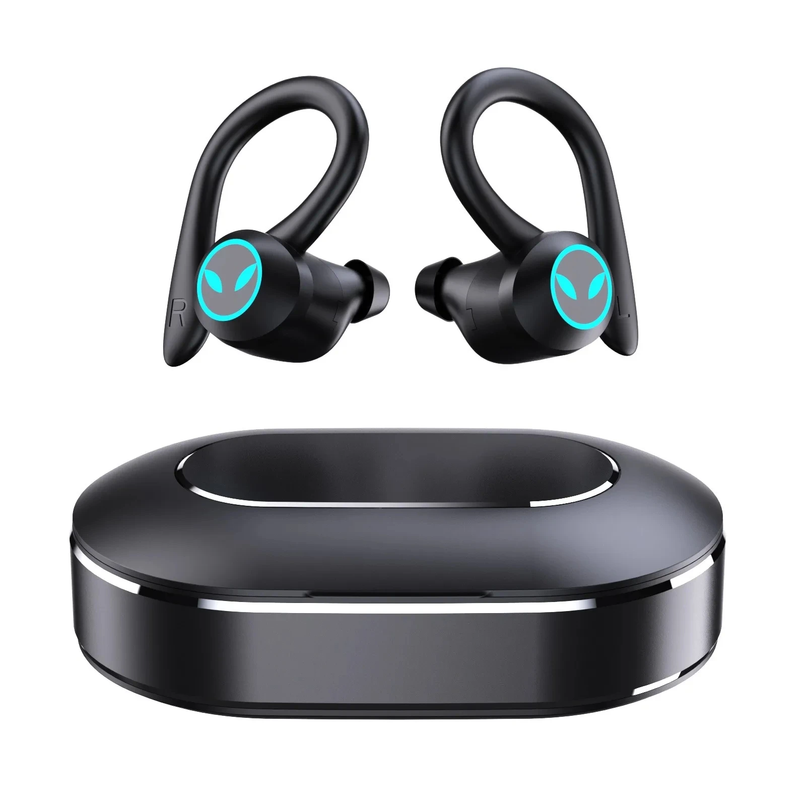 for Huawei nova 13 Pro nova Flip Wireless Bluetooth Headset Noise Cancelling Ear Hook Business Hand Game Stereo Bass Headphone