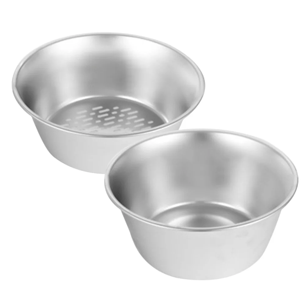 

1Set Draining Basket Rice Colander Stainless Steel Mesh Strainer Kitchen Fruit Vegetable Washer Basin Efficient Food Strainer