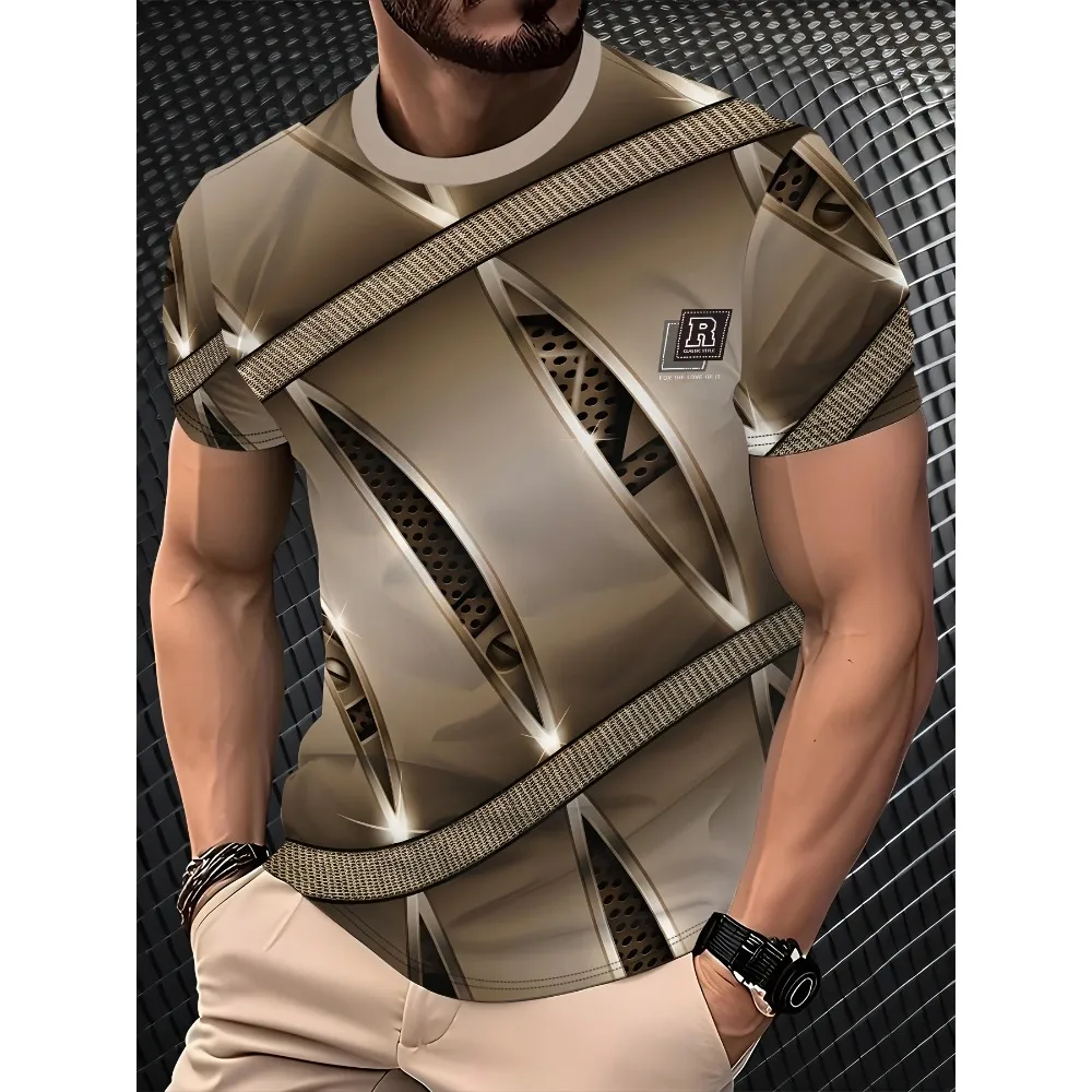 Summer Iraq Men's 3D T-Shirt Printed Football Jersey Loose Fashion Printed Casual Women's Short Sleeve Men's Sports T-Shirt