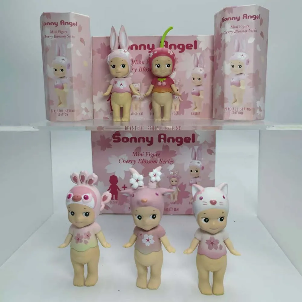 

Sonny Angel Mini Figure Pink Cherry Blossom Series Blind Box Anime Figures Ornaments Cute Dolls Fans Anime Birthday Gift Toys