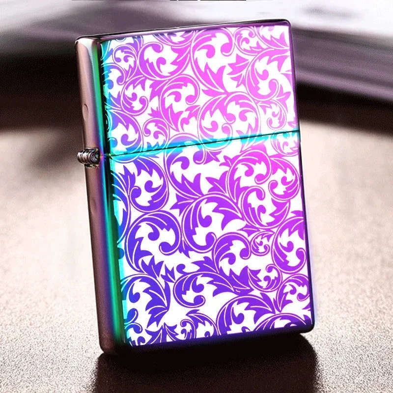 2025 Classic Fuel Lighter Metal Grinding Wheel  Kerosene Lighter Men's Smoking Tool Accessories Can Be Customized with Patterns - Image 5