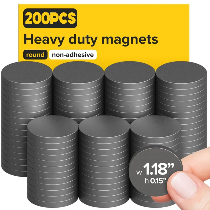 Round Self Adhesive Magnetic Dots Sheets Magnet Sheet for Household Refrigerator Office DIY Craft Soft Stickers