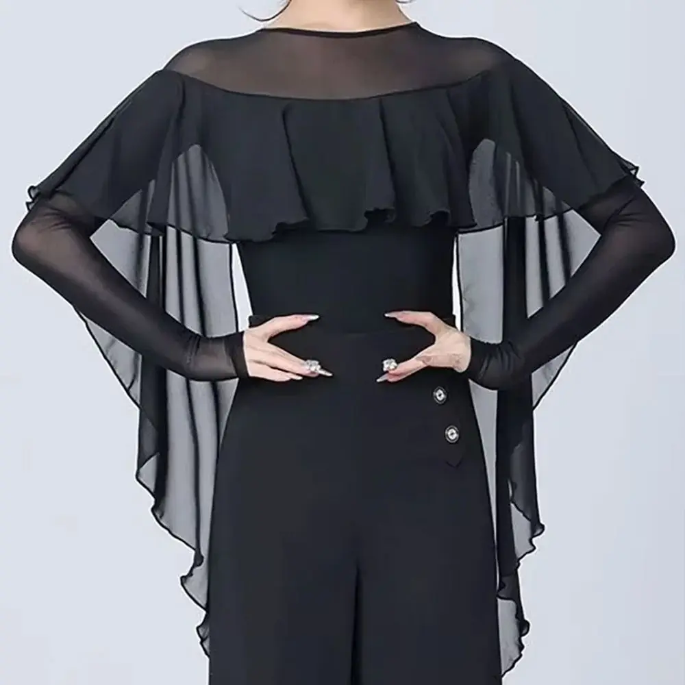 เสื้อแฟชั่นฟัลบาลาสำหรับเต้นลาติน ชุดราตรี เสื้อวอลซ์สมัยใหม่ ชุดแสดง เสื้อผ้าเต้นรำ อุปกรณ์เต้นรำ เสื้อเต้นรำแซมบ้า